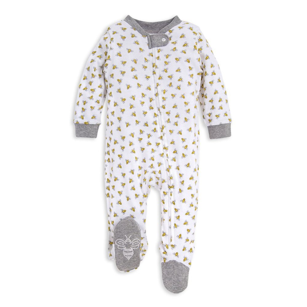 0-3M Burt's Bees Loose Fit Sleep & Play Footie Pajamas | 100% Organic Cotton
